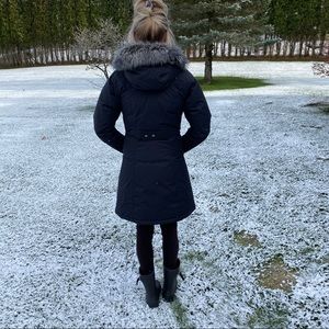 North Face Long Winter Jacket. Goose Down Parka.